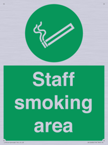 Staff smoking area